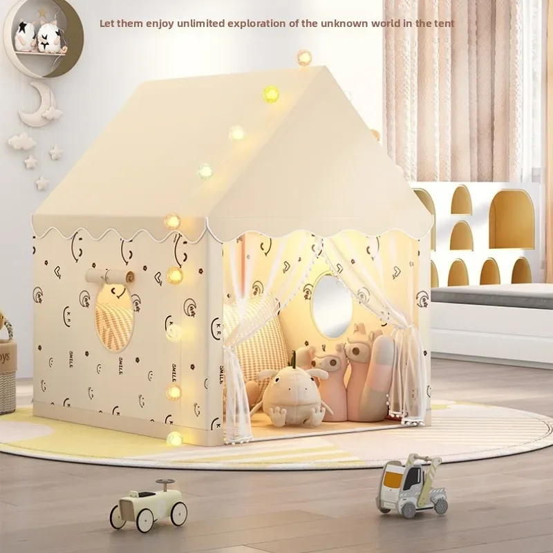 Indoor Kids Tent Playhouse Castle Girls Boys Princess Dream Secret Base Bed Playhouse Children's Room Toy and Game Room