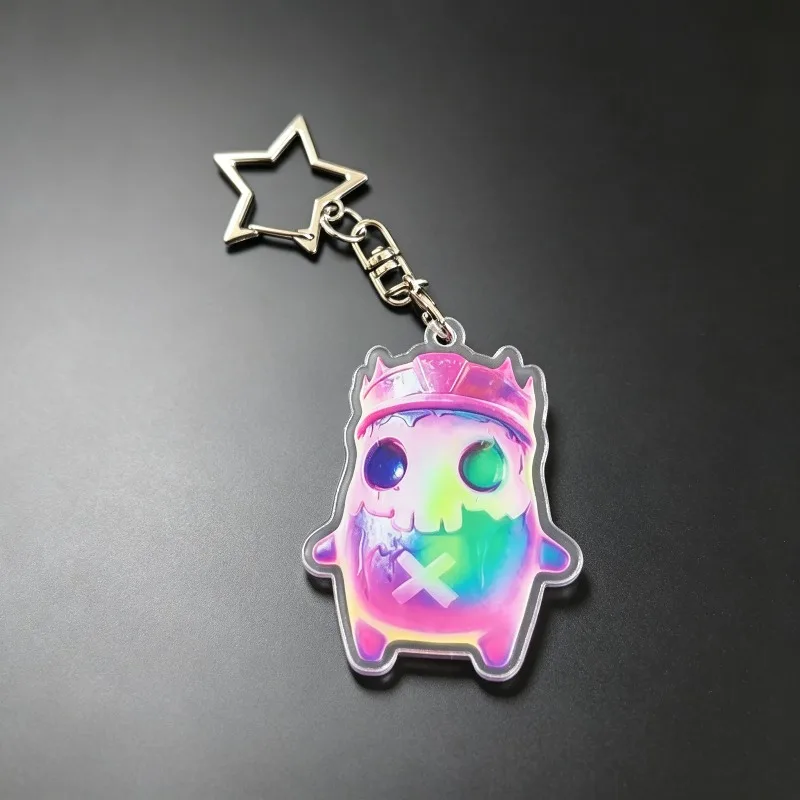 New Fortnite Hope Oscar Nisha Zeus Acrylic Keychain High Color Value Creative Cartoon Student Backpack Exquisite Pendant Gift