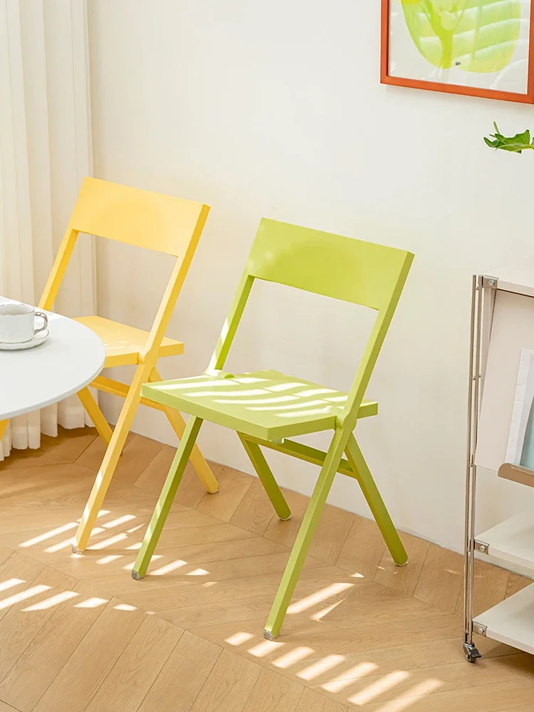 

Nordic Foldable Chair,Home Computer Stool,Furniture Living Room Portable Dining Chair,Conference Office Backrest Stools