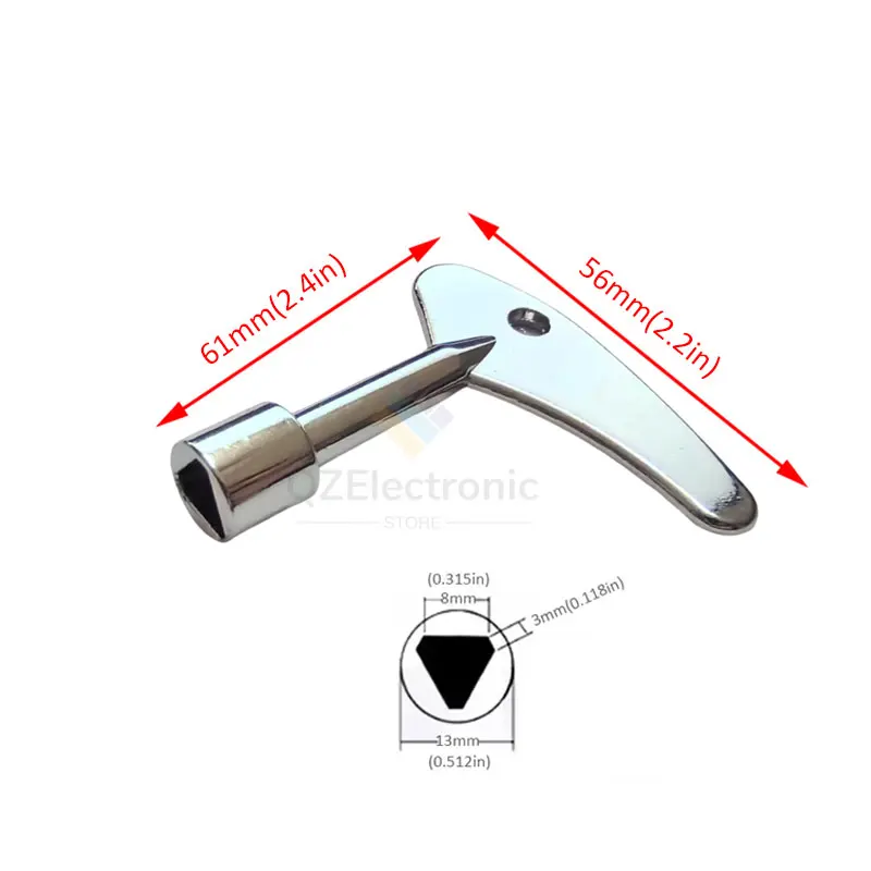 1 قطعة مفتاح ربط مثلث داخلي متعدد الوظائف، عداد مياه المصعد، خزانة التحكم الكهربائية، أدوات صمام عداد كهربائي