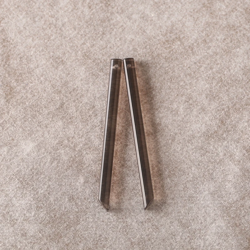 

Длинные серьги B&F с полудрагоценным дымчатым кварцем, бусины 56x4 мм, 4,7 г, модный аксессуар для ежедневного использования, женские украшения из драгоценных камней