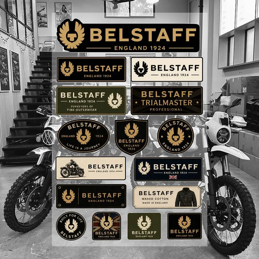 B-el-S-tA-F-F- Ästhetische Graffiti-Aufkleber, wasserdichte PVC-Aufkleber für Auto, Motorrad, Skateboard, Helm, Notizbuch