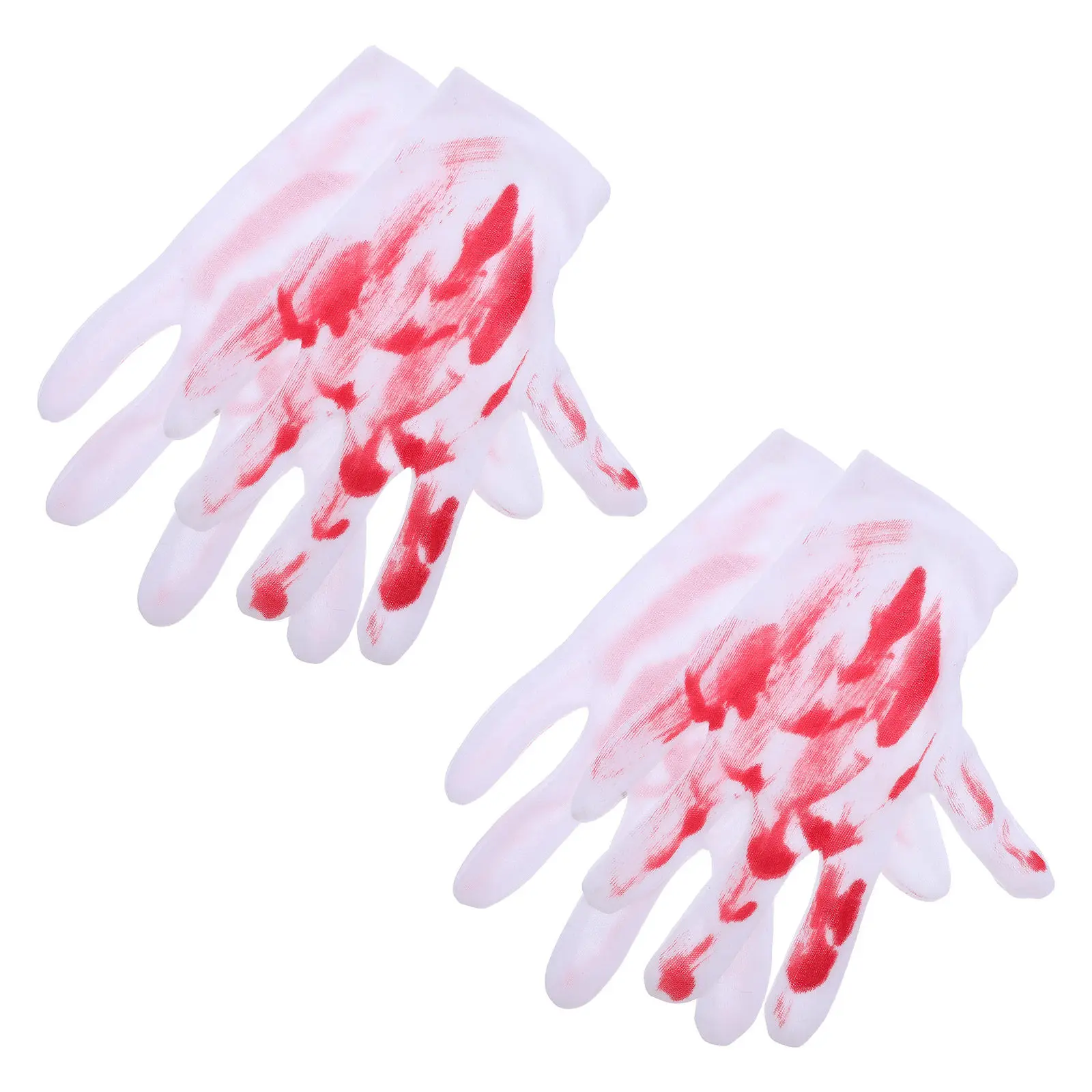 

2Pairs Bloody Gloves Ornament Halloween Decor Prop for Haunted House Party Bar Ktv Secret Room Horror Scene Decoration Gift