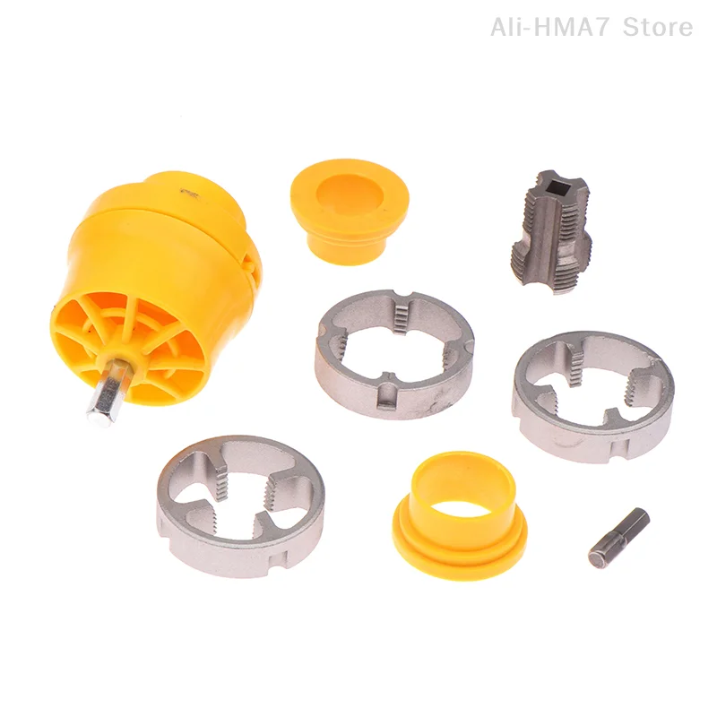 Kit Threader Pipa Pvc Kompatibel Bor Listrik dengan Berbagai Ukuran Mati 1/2 ''3/4'' untuk Aksesori Bor Listrik