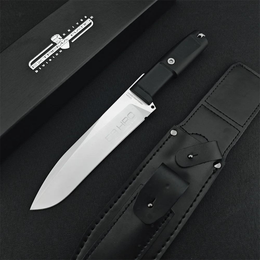 Hot Sale Fixed Blade Knife with Original Box 7Cr13Mov Blade Rubber Plastic Handle Defense Tactical Knives Fishing EDC Knives