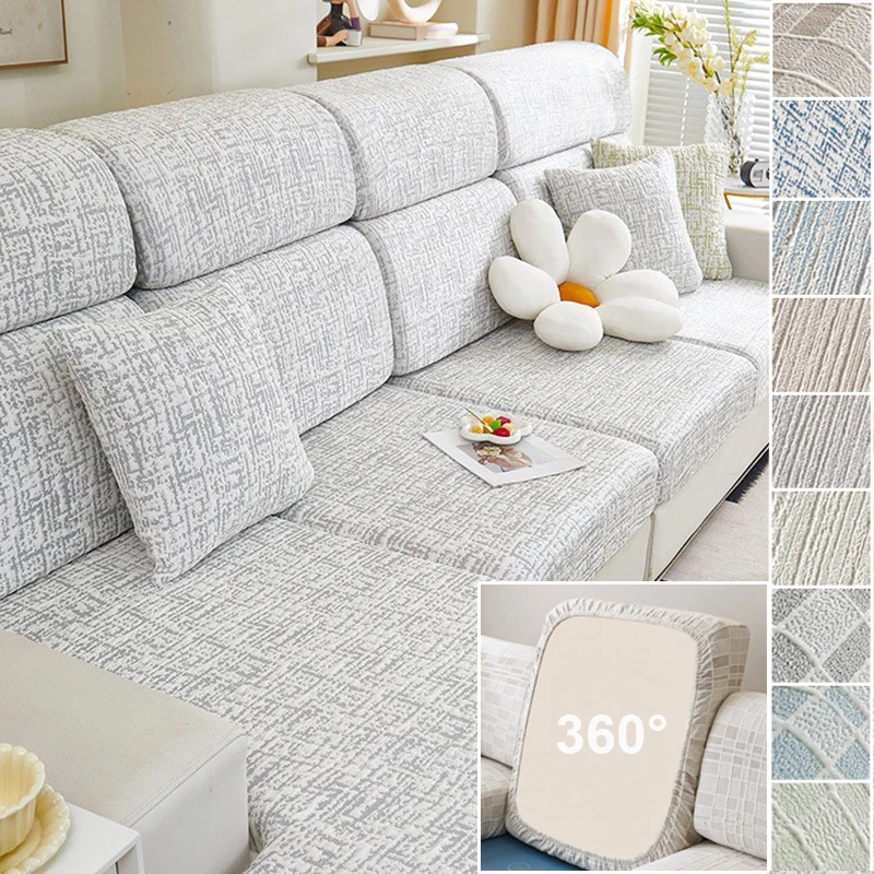 

All Season Sofa Cover Universal Fit Stretchable Non-Slip Pet-Friendly Anti-Scratch Removable Washable Living Room Sofa Protector