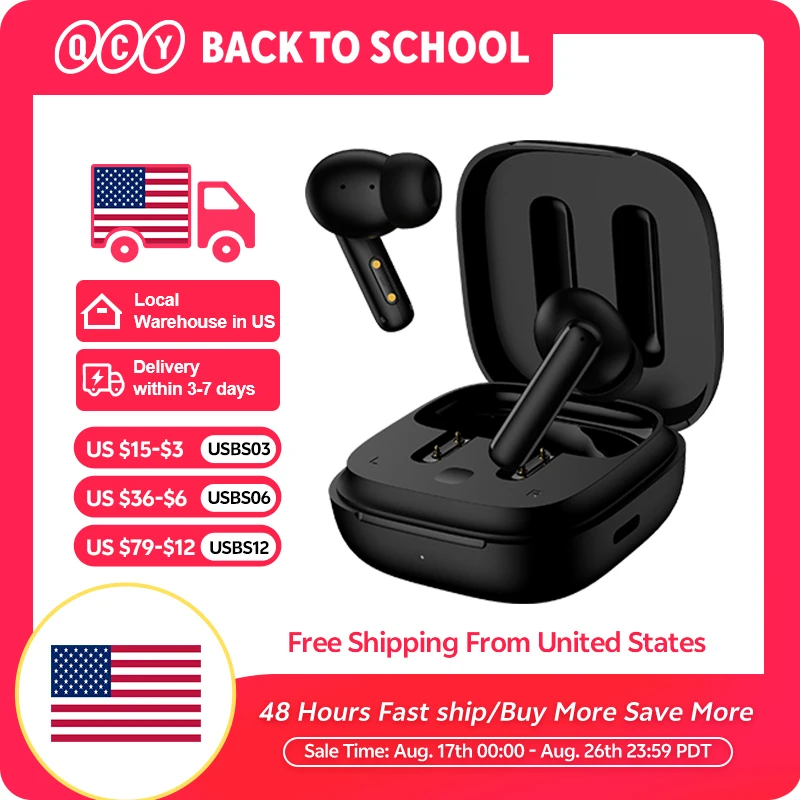 QCY T13 ANC Wireless Earphones Bluetooth 5.3 TWS A