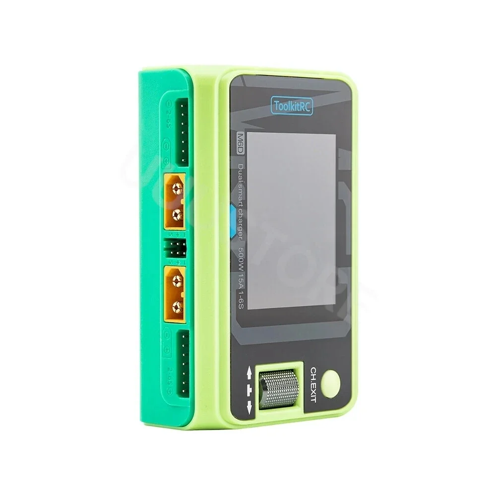 

2026unique ToolkitRC M6D 500W Limited Edition 15A High Power DC Dual Smart Charger Discharger for 1-6S Lipo LiHV Lion NiMh Pb Ba