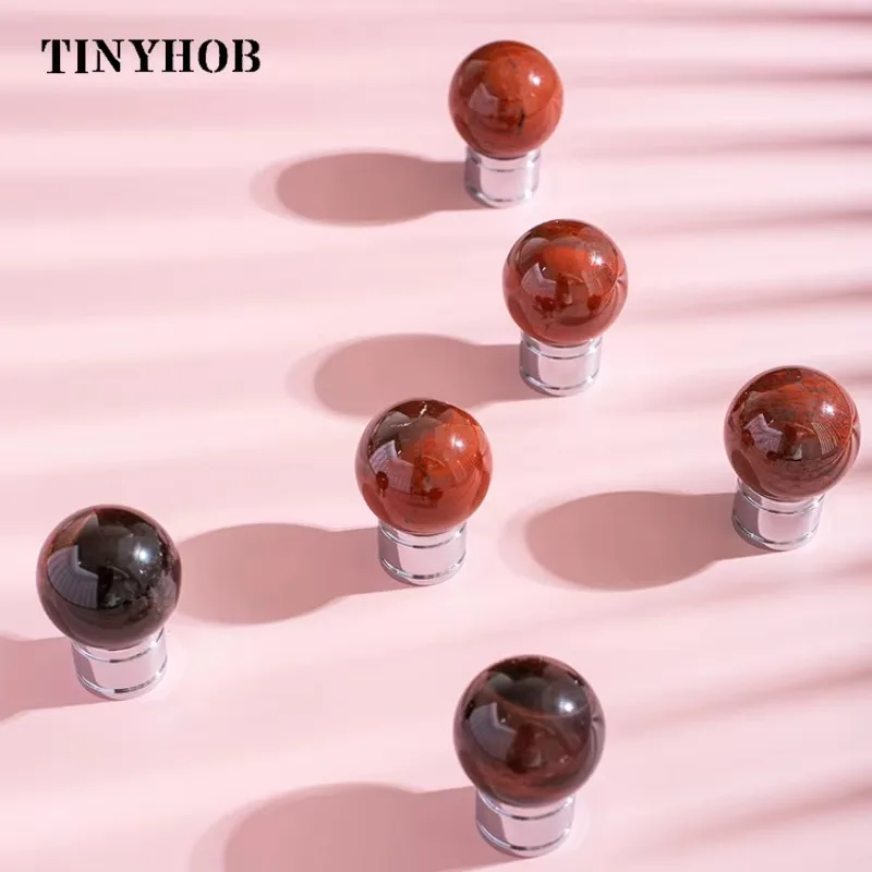Tinyhob Pink Spherical Crystal Furniture Handles Wardrobe Dresser Cupboard Cabinet Drawer Kitchen Decorative Single Knob