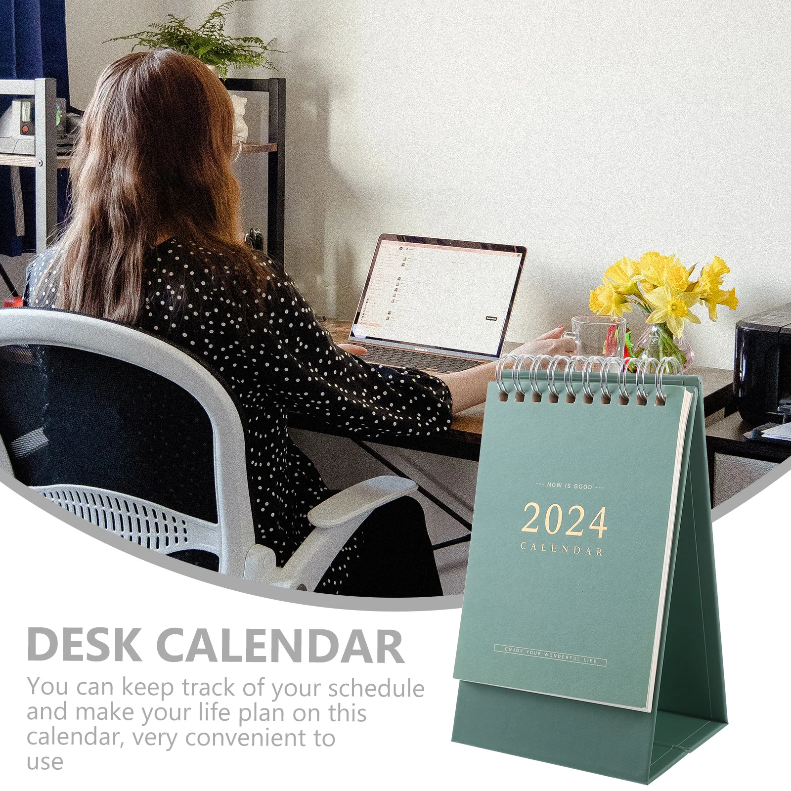 

Portable 2023 2024 Table Calendar Small Desk Planner Minimalist Design Home Office Decor Gift Table Calendar Home Decor