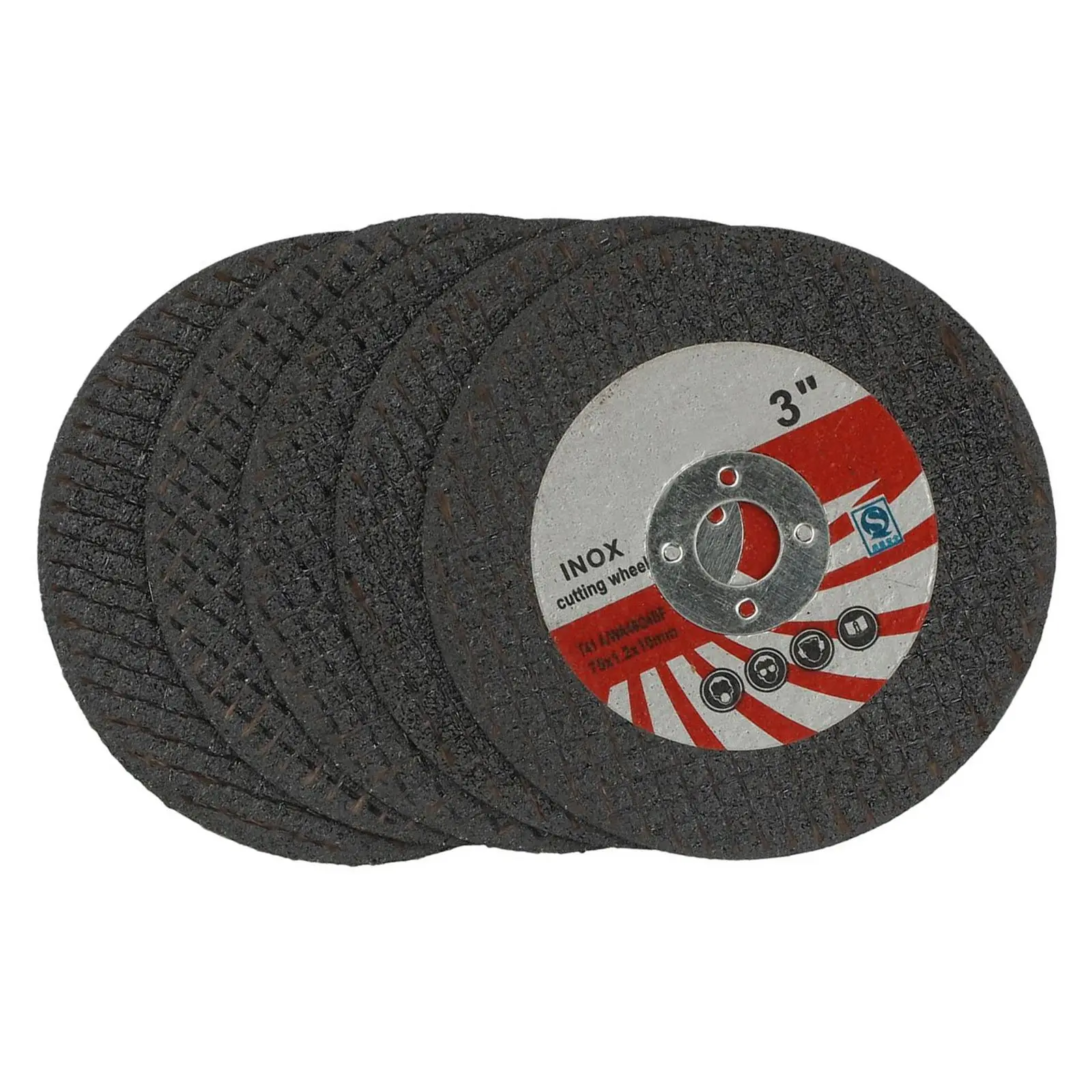 Grinding Wheel 5pcs Cutting Discs Cutting Discs 1.2mm Thickness Resin 10mm Bore 5x Steel 75mm Stone Black Tool