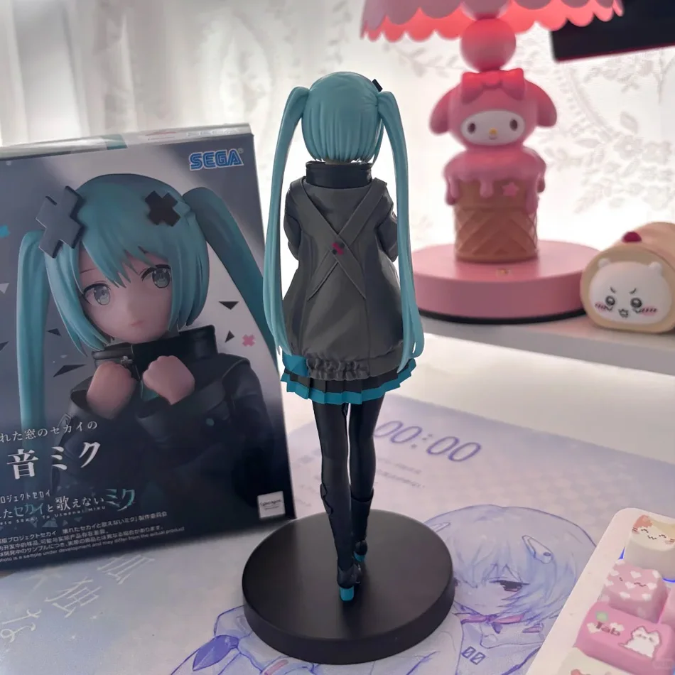 New In Stock Hatsune Miku In A World With Closed Windows Collectible Anime Action Kwaii Miku Figures Model Toys Christmas Gifts
