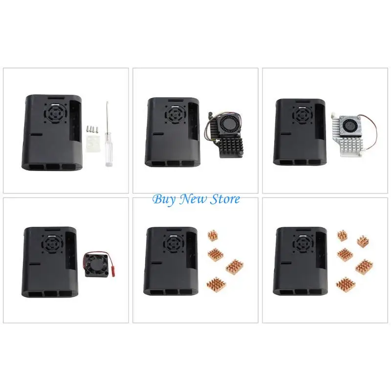 20CE Bộ tản nhiệt có quạt làm mát và tản nhiệt cho RPI 5B 4GB/5GB Vỏ bảo vệ bo mạch