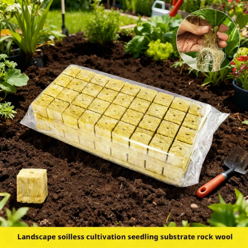 50/100 unidades de cubos de lana de roca de 25x25x25mm para cultivo hidropónico, sustrato sin tierra, bloque de lana de roca para siembra de plántulas