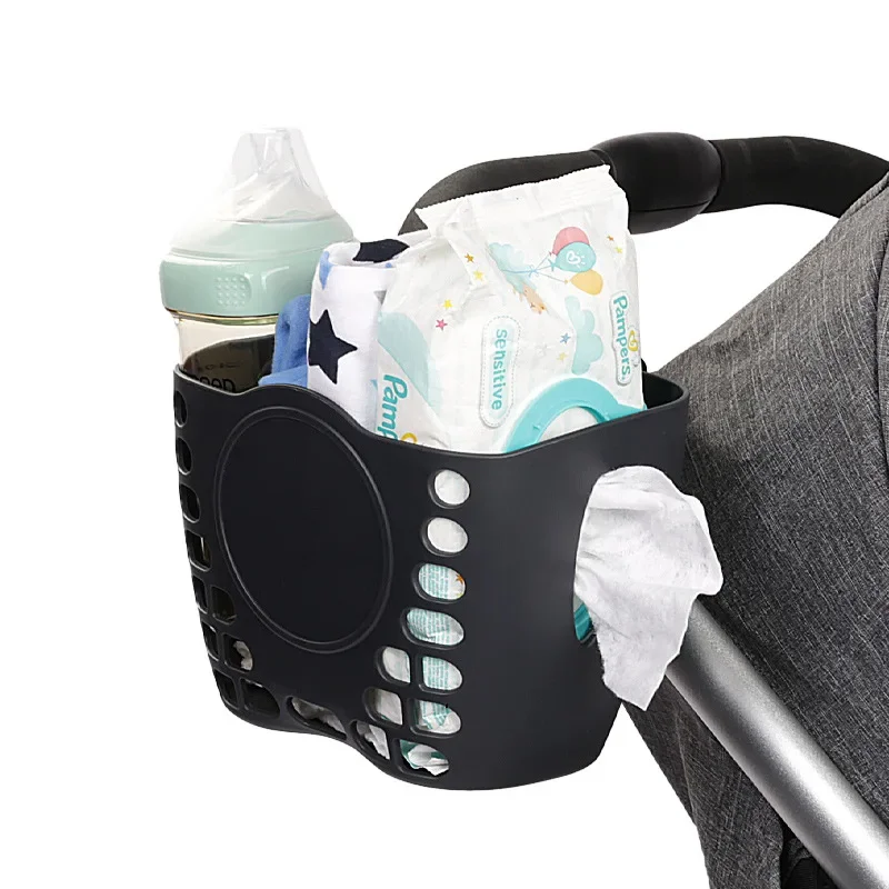 

New Baby Stroller Storage BasketBaby Out Wipes Diaper Bottle Storage BasketUniversal Stroller Accessories Doona