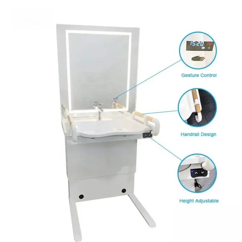

Rehabilitation Products For The Elderly Care Home Care Bathroom Furniture - Lifting Washbasin For Nursing Care