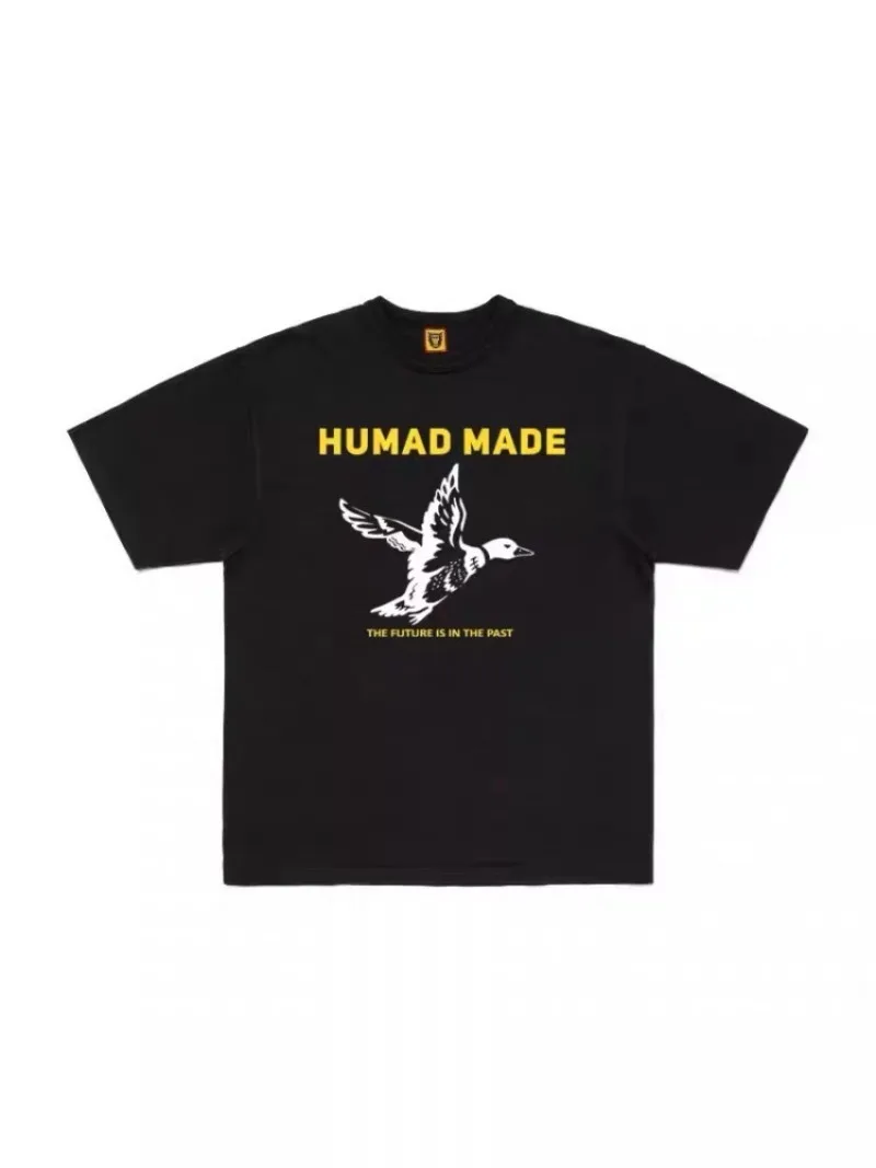 Human Made Duck Logo Graphic Tee Oversize Casual Top for Men Women Unisex
