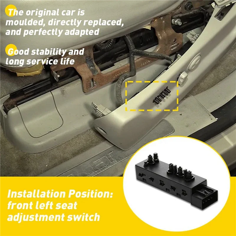

A03G-5X 12451497 25974714 Front Left Power Seat Switch For Cadillac GMC Buick 10-13 Seat Adjust Control Switch