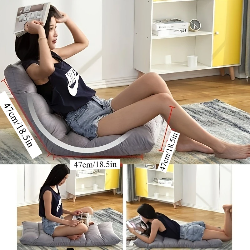 أريكة قابلة للطي، أريكة كسولة للاستخدام الفردي، داخلية/خارجية، مستلق، تصميم مريح، خفيف الوزن، مدمج، مناسب للشرفة #4