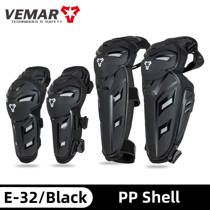 VEMAR New Adult Motorcycle Knee and Elbow Pads 4 PCS Motorcycle Bicycle Riding Sports Protective Gear Rodillera de motocicleta