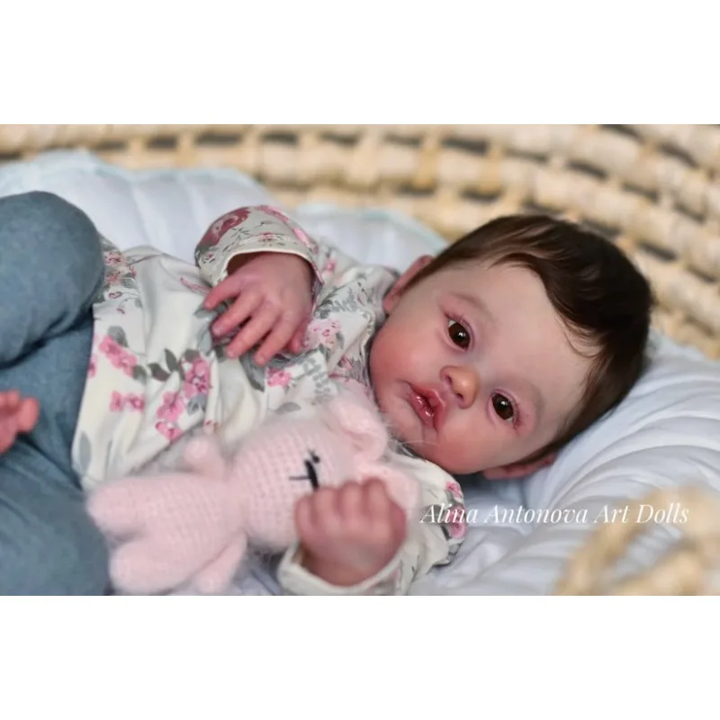 17Inch Reborn Doll Kit Meadow  Soft Touch Unfinished Unpainted Doll Parts DIY Handmade Doll Toys with COA