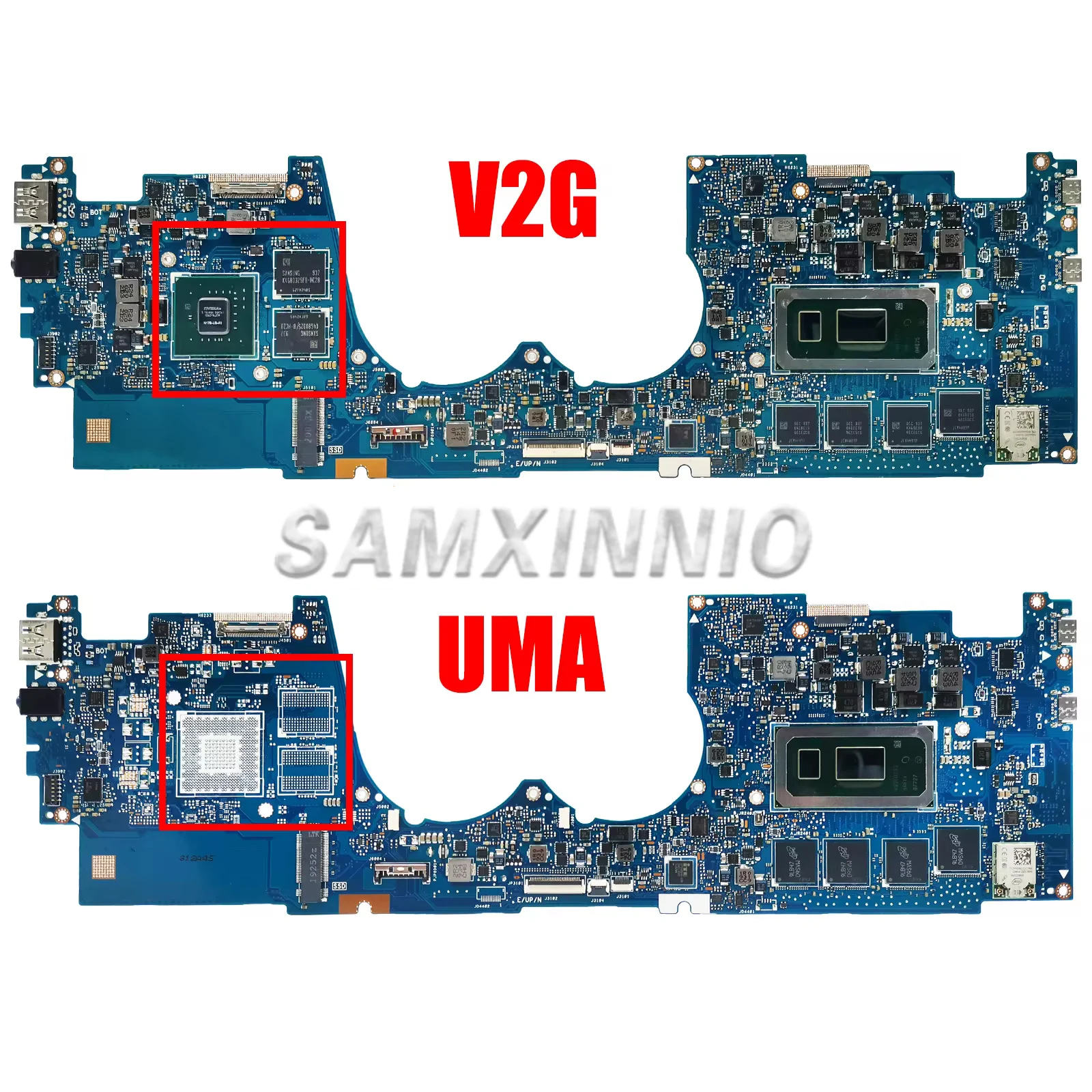 SAMXINNO UX392F Motherboard For ASUS ZenBook UX392FA UX392FN UX3000X Laptop Motherboard I3 I5 I7 8th Gen CPU 8GB/16GB UMA/MX150