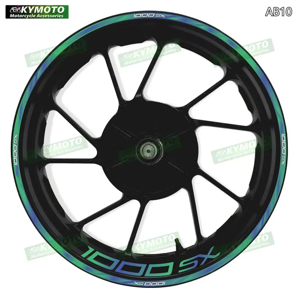 For 1000SX 1000 SX motorcycle accessories 17-inch front and rear wheel stickers fairings wheel hub gradient reflective decals