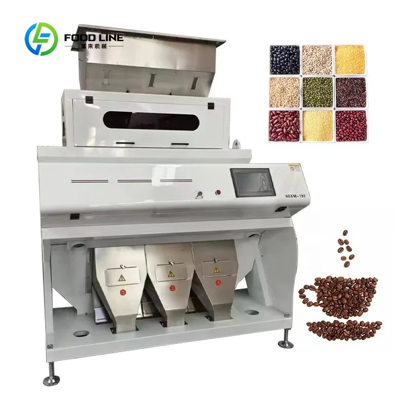 Customized Color Sorter Machine For Maize Sugar Coffee Bean Automatic Optical Sorting High Precision Efficient Digital For Grain
