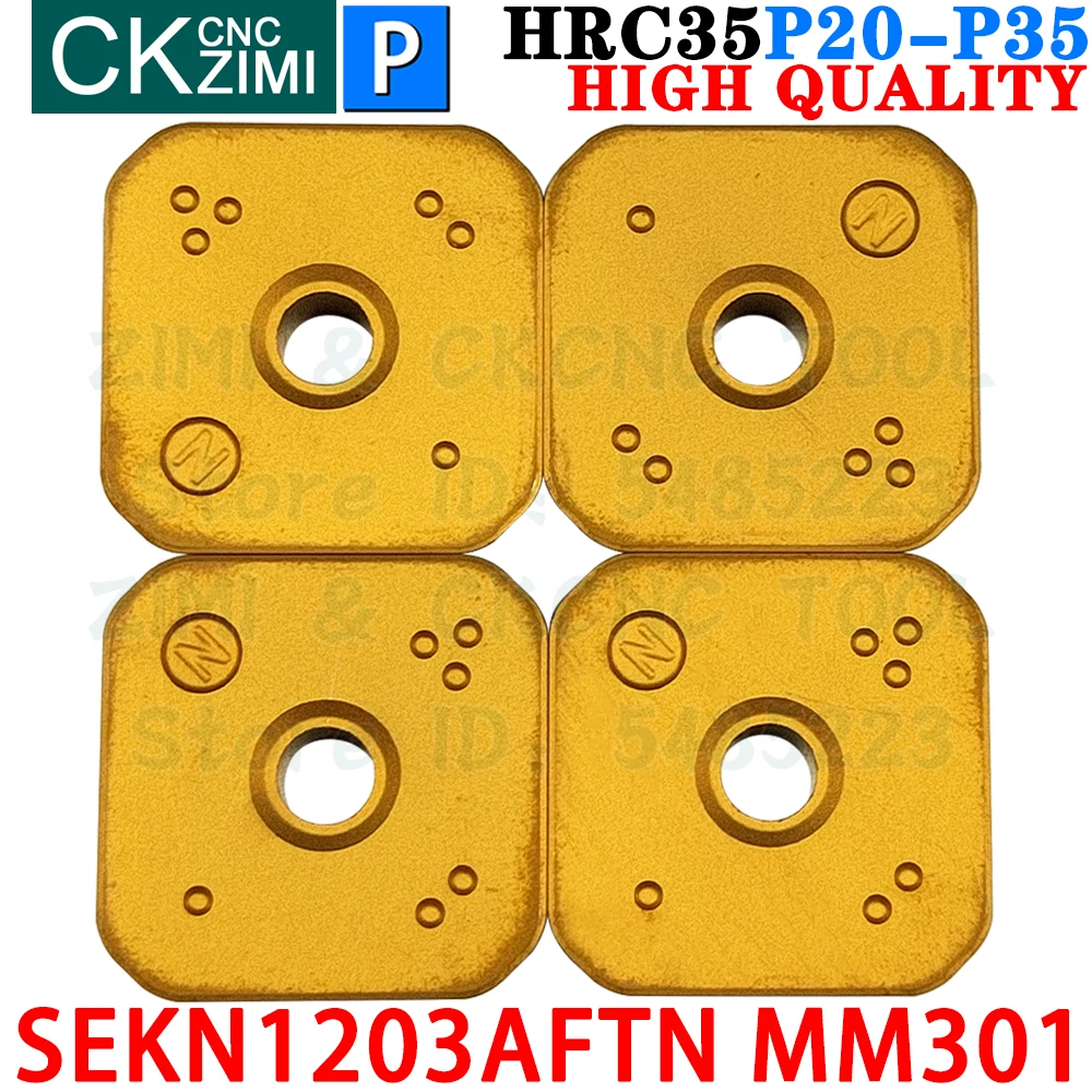 

SEKN1203AFTN MM301 SEKN 1203 AFTN MM301 Carbide Insert Milling Inserts Tools CNC Metal Lathe Indexable Face Milling Insert Tools