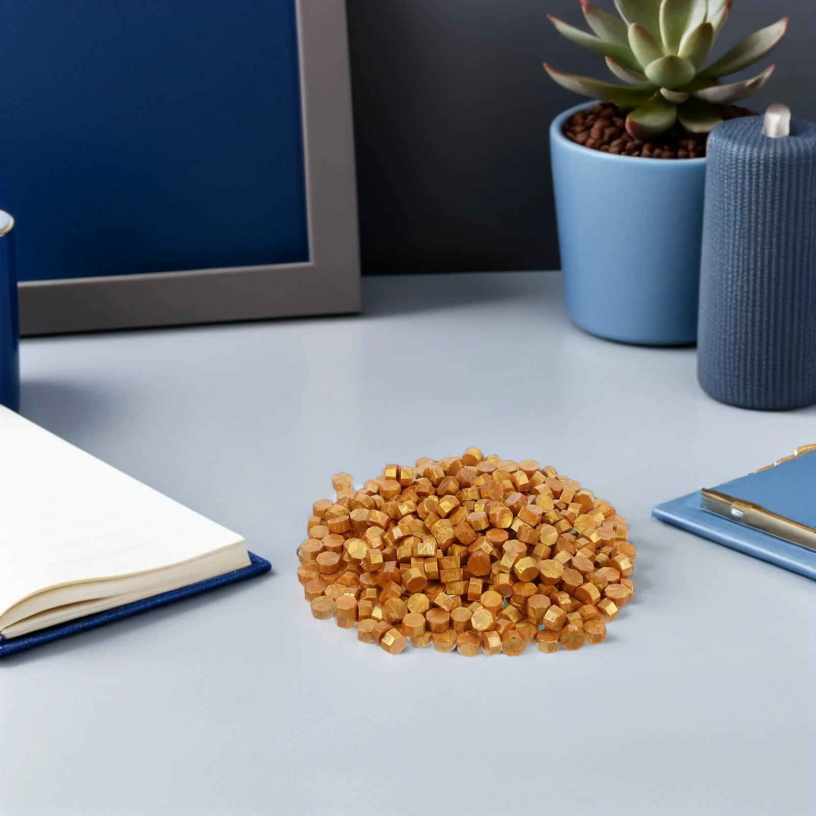 6 عبوات من طوابع شمع العسل المصنوعة يدويًا أدوات ختم الخرز لصنع البطاقات ومغلفات البطاقات ومجموعة الطباعة الذهبية #6