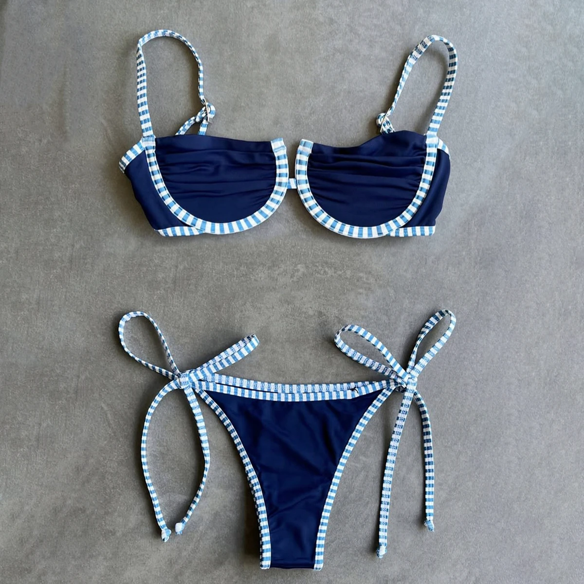 

Бикини с эффектом пуш-ап 2025, сексуальный женский купальник, женские стринги, лоскутное бикини, комплект бикини, купальный костюм, купальный костюм, пляжная одежда