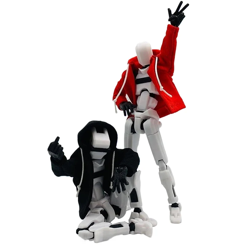 Hoodie Dummy 13 Magnetische actiefigurenset Dummy 13 actiefiguur met capuchon T13 actiefigurenset accessoires 3D-geprint