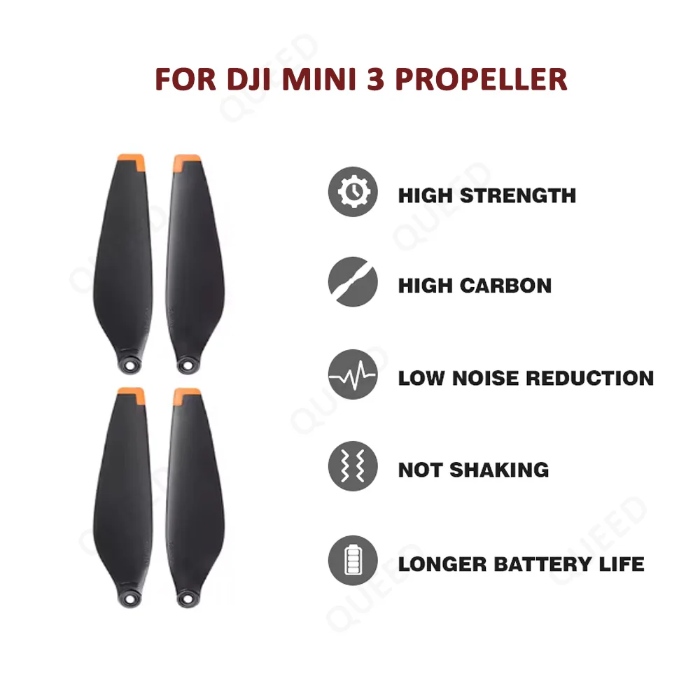 Nowy mini dron 3/8 szt. z cichymi śmigłami śrubowymi, odpowiedni jako akcesoria do DJI Mini 3. — zdjęcie produktu 2