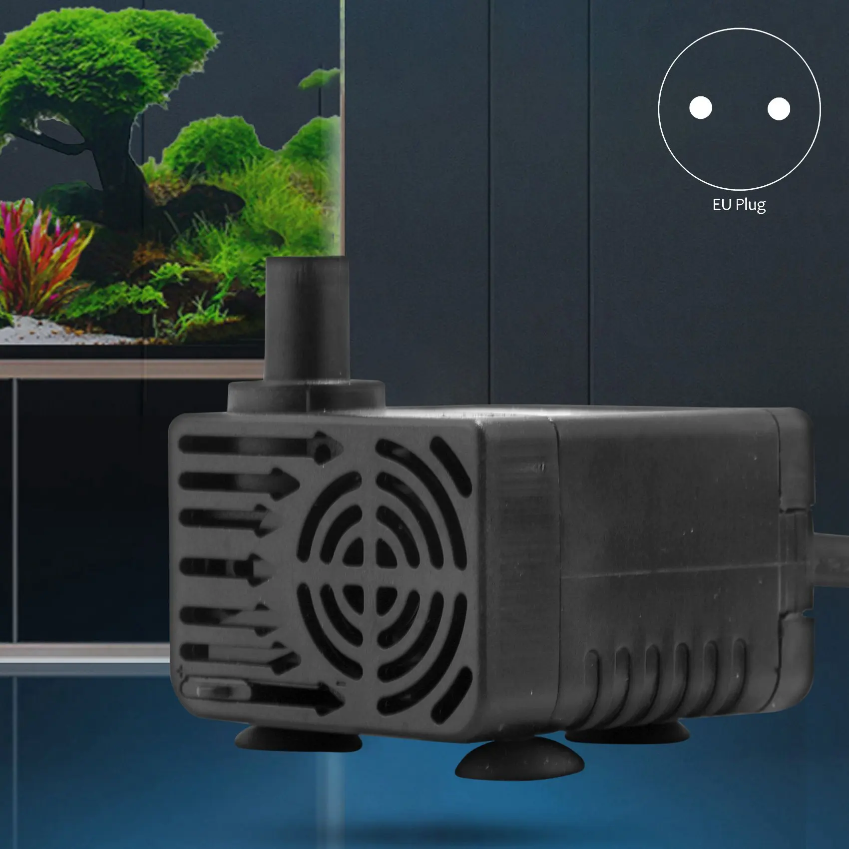 AC 220-240V 5W Submersible Water Pump for Aquarium Pond Fountain EU Plug