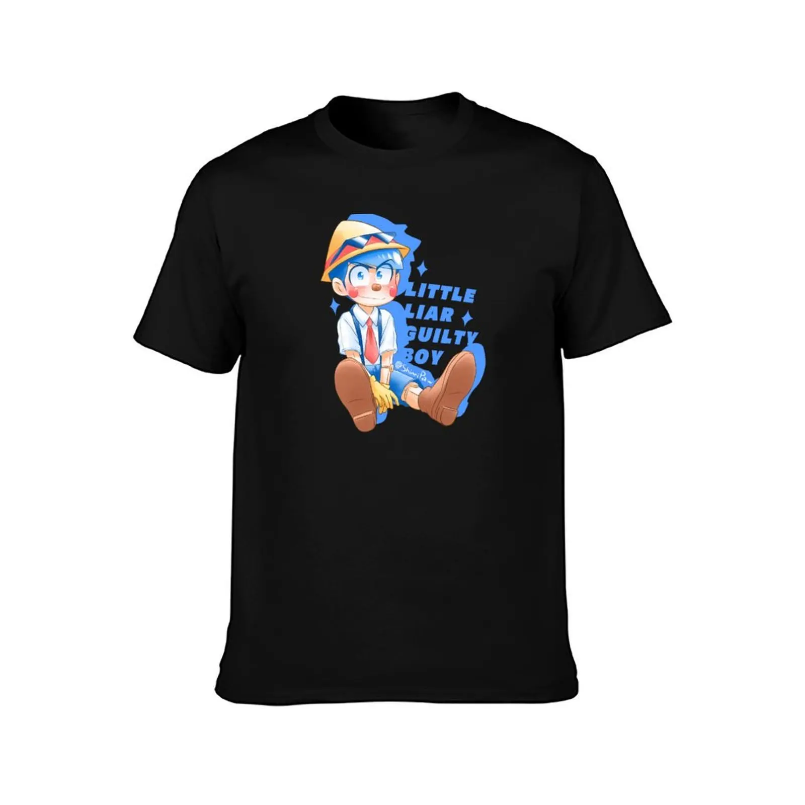 Karapino little liar guilty boy T-Shirt Plus Size Basic Cotton T-Shirt