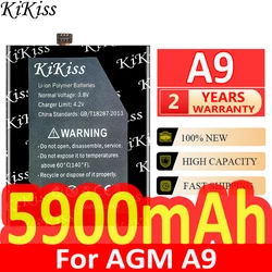 Batteria potente KiKiss da 5900 mAh A 9 per AGM A9