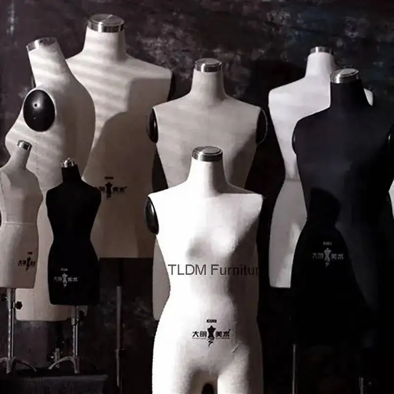 and Tailor Mannequins Sewing Upper Mannequin Leg Female Women's Clothing Body Design Split Model Display Men's Can Be Pinned C