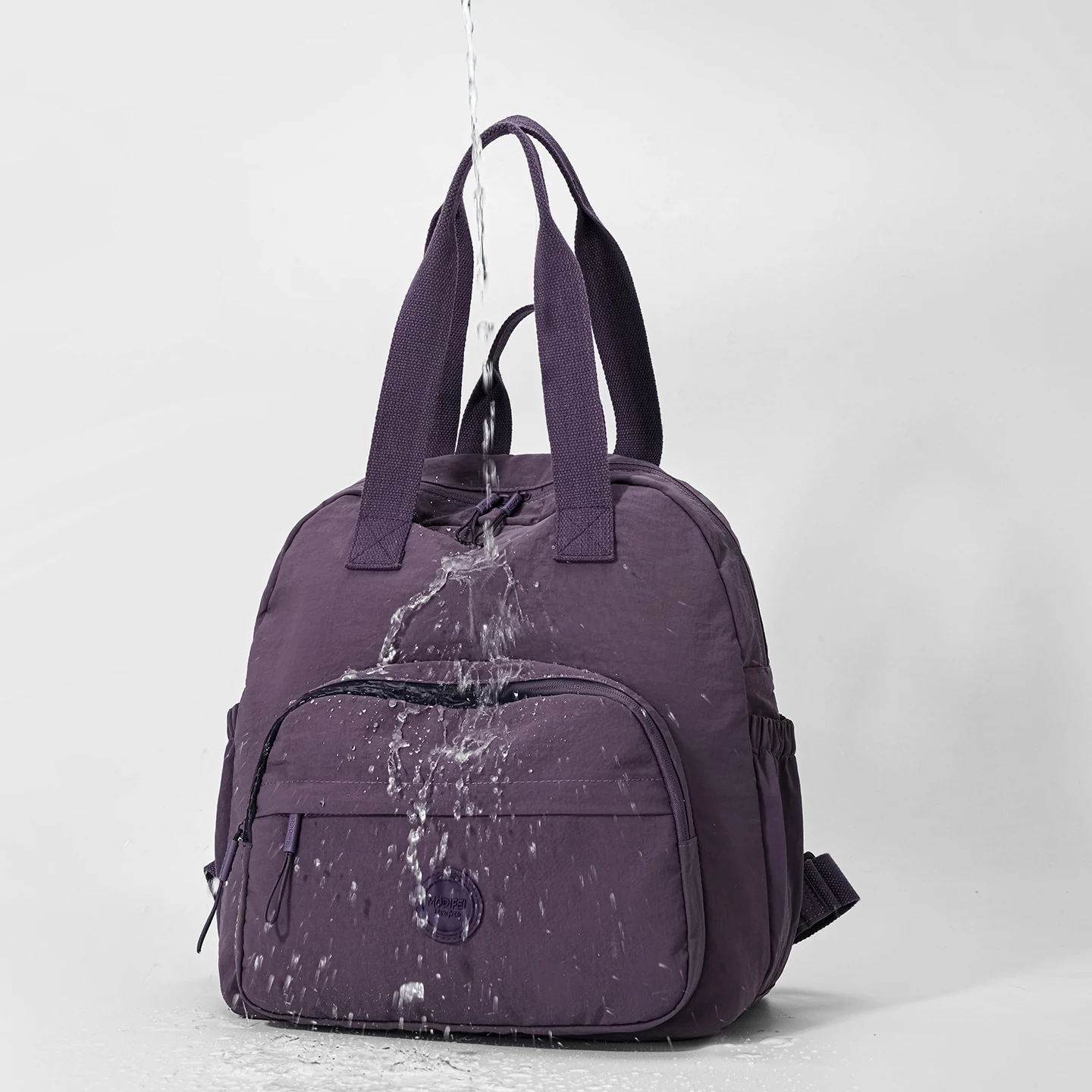 

Faionable Large Capaci Women's Bapa Travel Busin Trip Mom Bag Roland Purple Soft ell Nylon oulder Bag Zipper C...