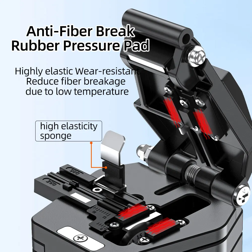 HB-6C Nuovo FTTH Utensile da taglio ad alta precisione Mannaia per fibra ottica Cavo Fusion Splice Coltello da taglio Set di strumenti per giunzione a freddo