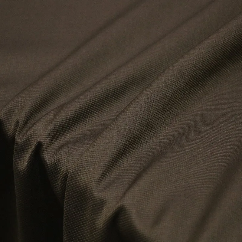 

Autumn and winter thick heavy silk blend fabric with a wide wool crepe for suit jackets trench coats