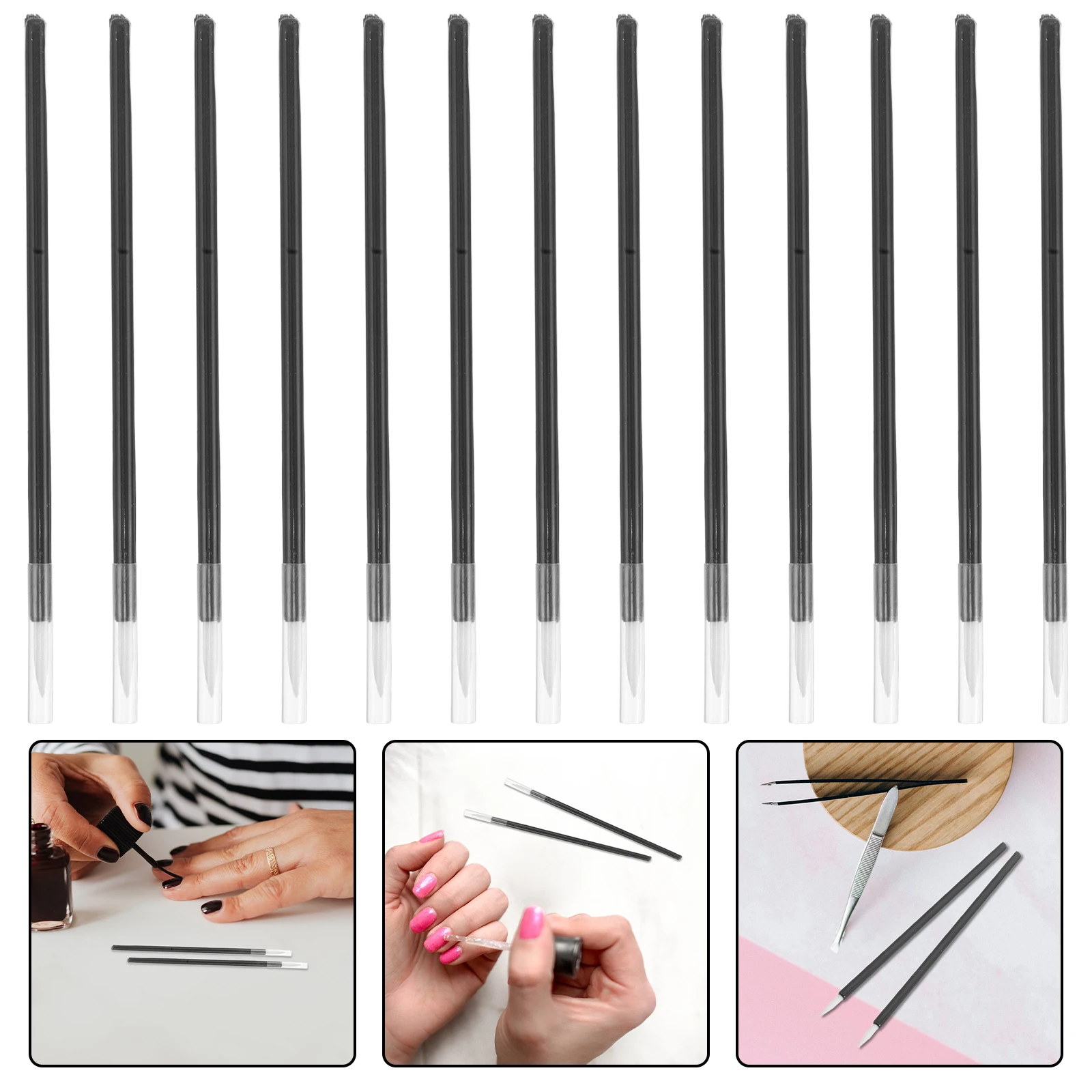 200 pçs pincel delineador manchas ferramenta de maquiagem aplicador tampa protetora portátil cerdas profissionais viagem amigável