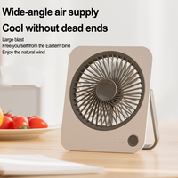 1200 MAh Battery Powered, Rechargeable Portable Travel Small Bedroom Desk Fan Lightweight Cooling Fan Convenient USB Fan
