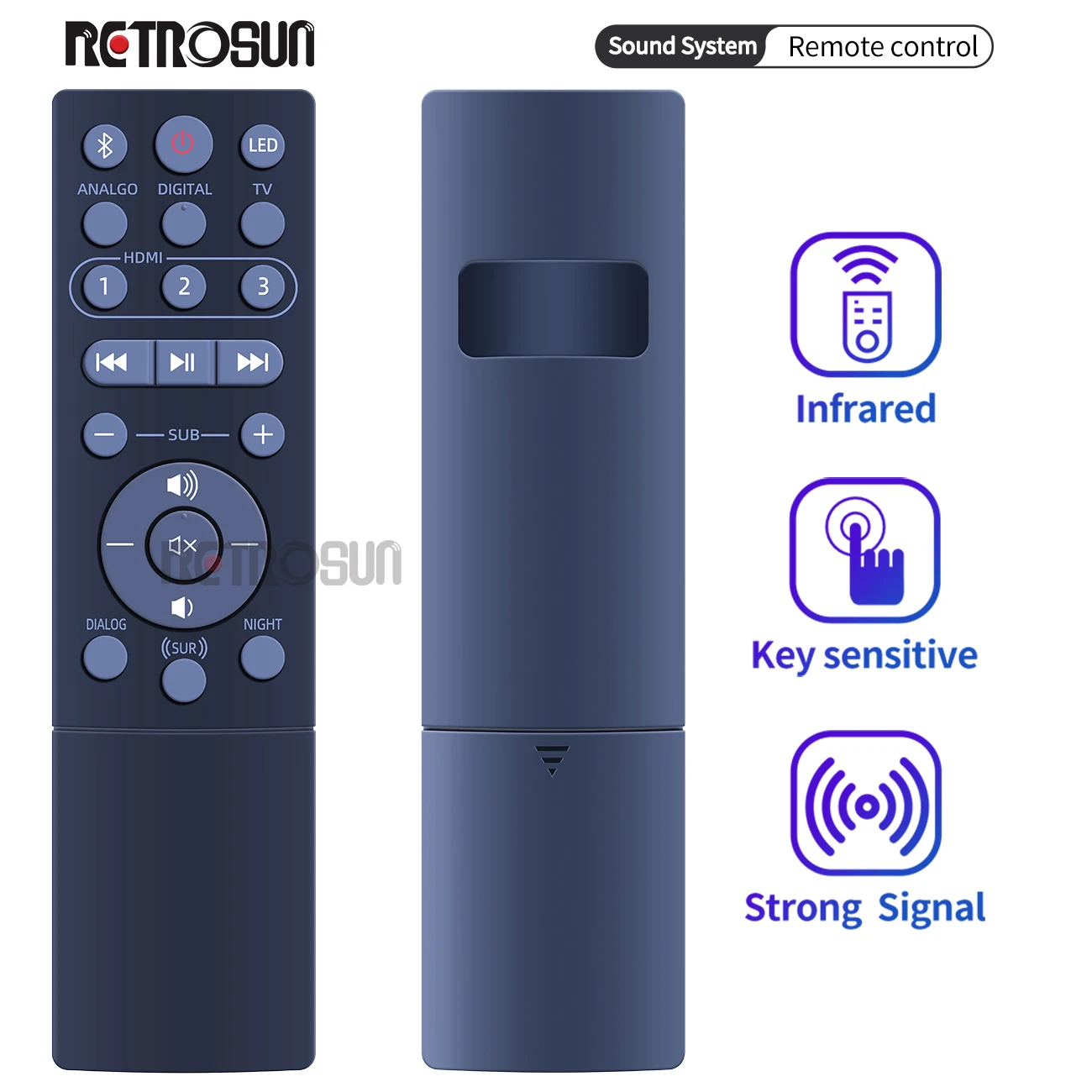 1063117 RSB-11ควบคุมระยะไกลสำหรับ Klipsch ระบบแถบเสียง RSB-14 1063120 RSB11 RSB14ใหม่