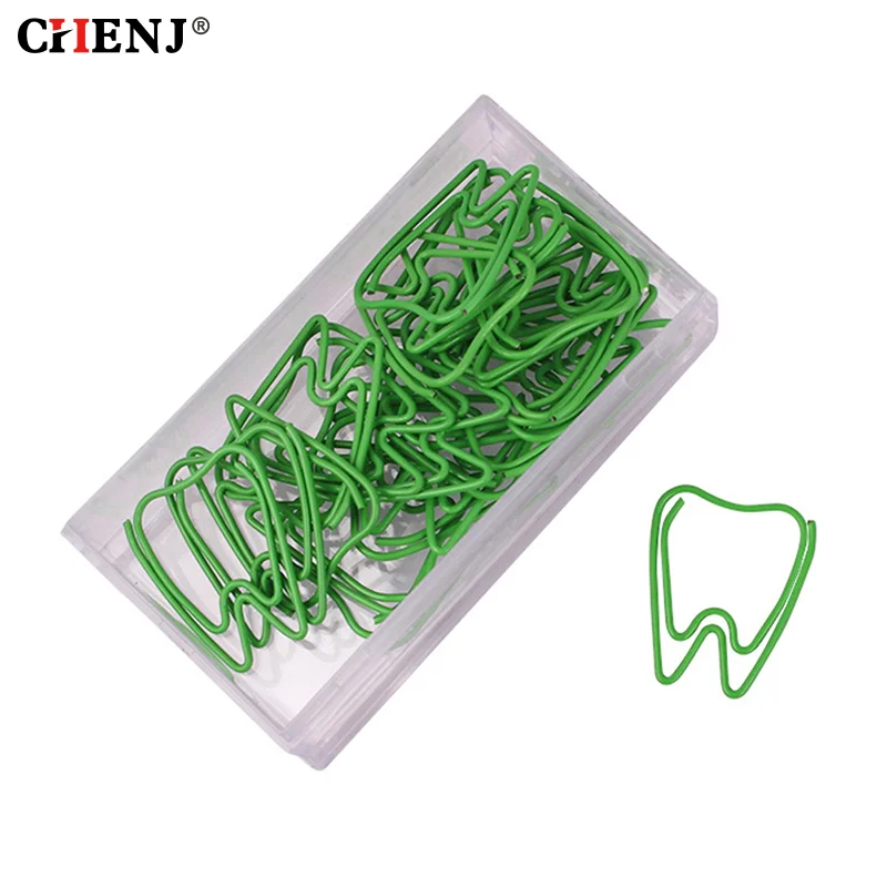 

20pcs Tooth Shaped Metal Paper Clips Bookmark Marking Label Sign Return Type Needle for Document Book School Office Supplies