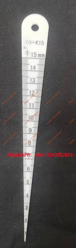 High Precision Plastic Triangular Gap Gauge, Hole Gauge, Aperture Gauge White JST-K15 Folding Continuous Gap Gauge