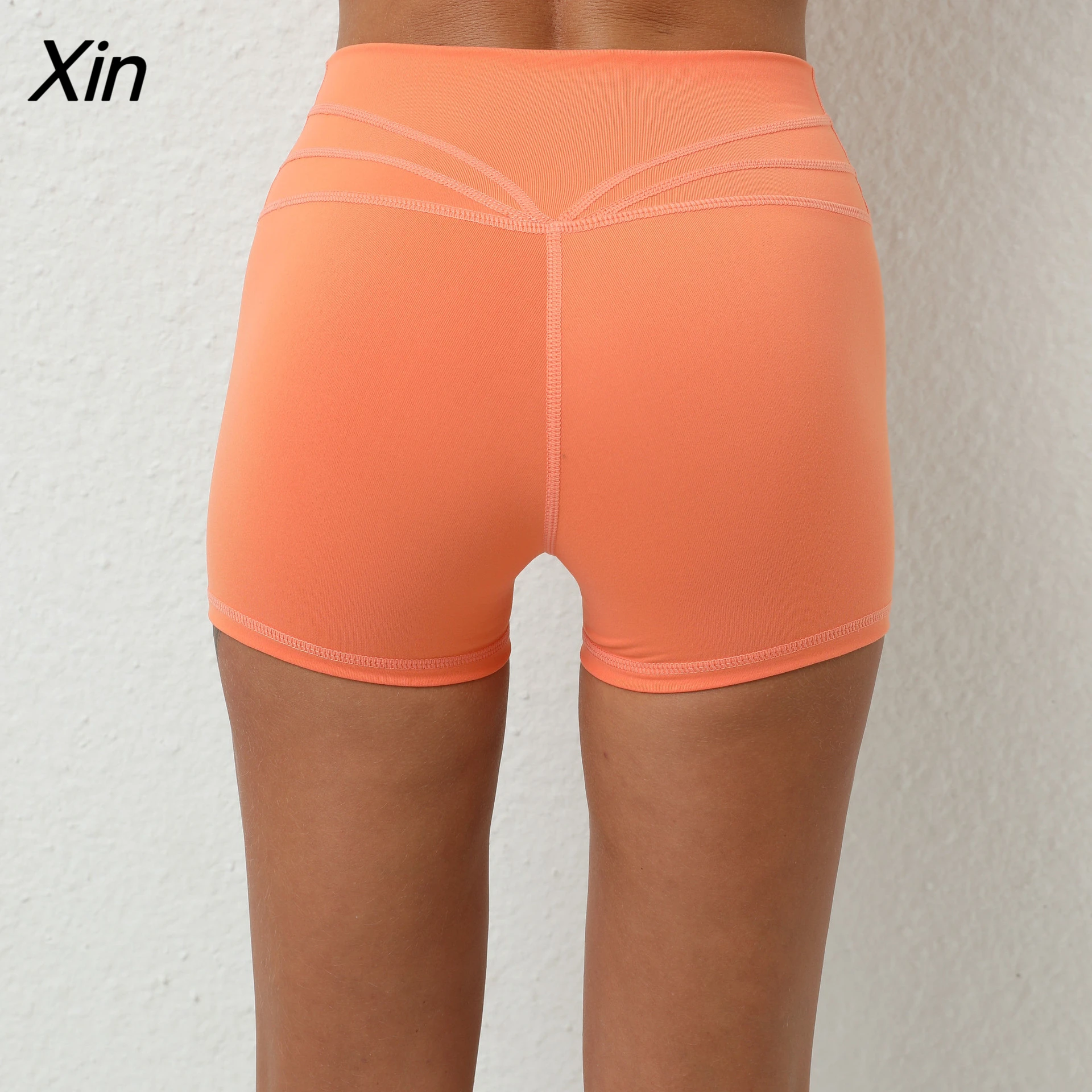 Women High Waist Energy Seamless Yoga Shorts Push Up Hip Gym Shorts Fitness Scrunch Butt Workout Tummy Control Sports Leggings