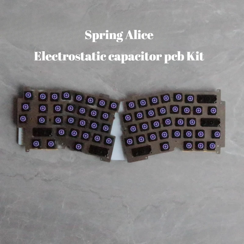 Maßgeschneiderte Federtastatur PCB Alice Dome MX Topre Switch Kapazitive EC-Tastaturen inneres PCB-Kit QMK VIA