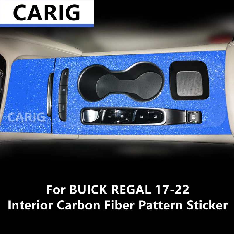 For BUICK REGAL 17-22 Interior Carbon Fiber Pattern Sticker Protective Film Modification Accessories
