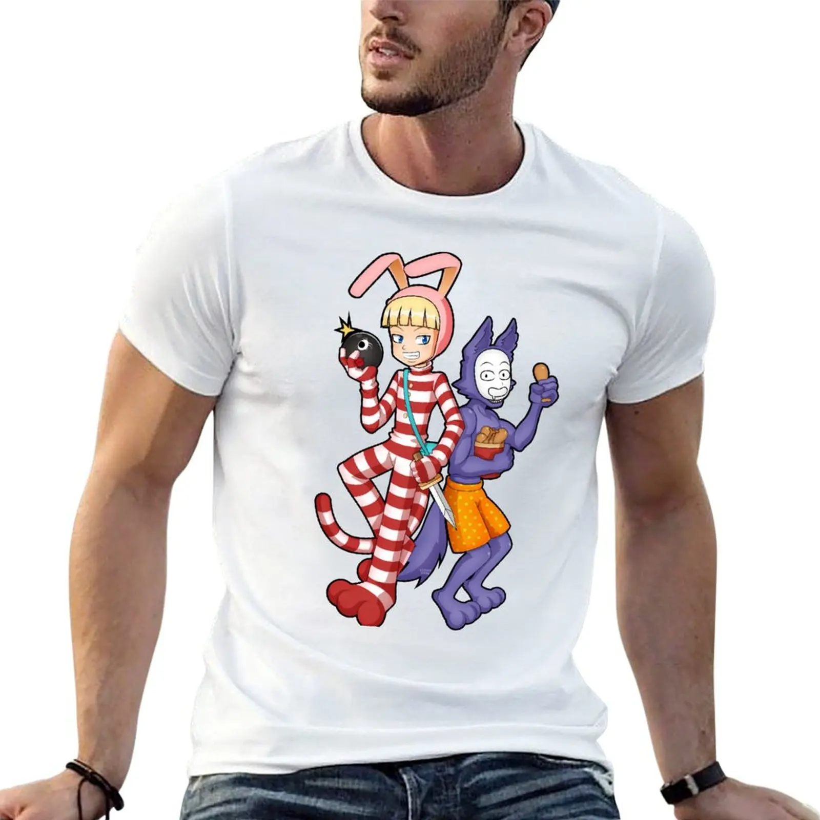 Camiseta Popee the Performer para hombre, camiseta esencial de lujo, camiseta de algodón de alta calidad para hombre