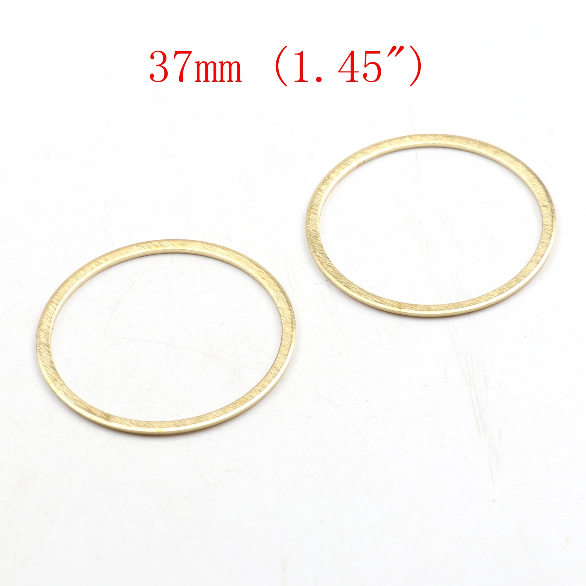 Hammergeprägte Messinganhänger, ringförmige Verbinder, Zubehör für DIY-Ohrringe, Halsketten, Armbänder, Schmuckherstellung, Schmuckzubehör – Detail 7